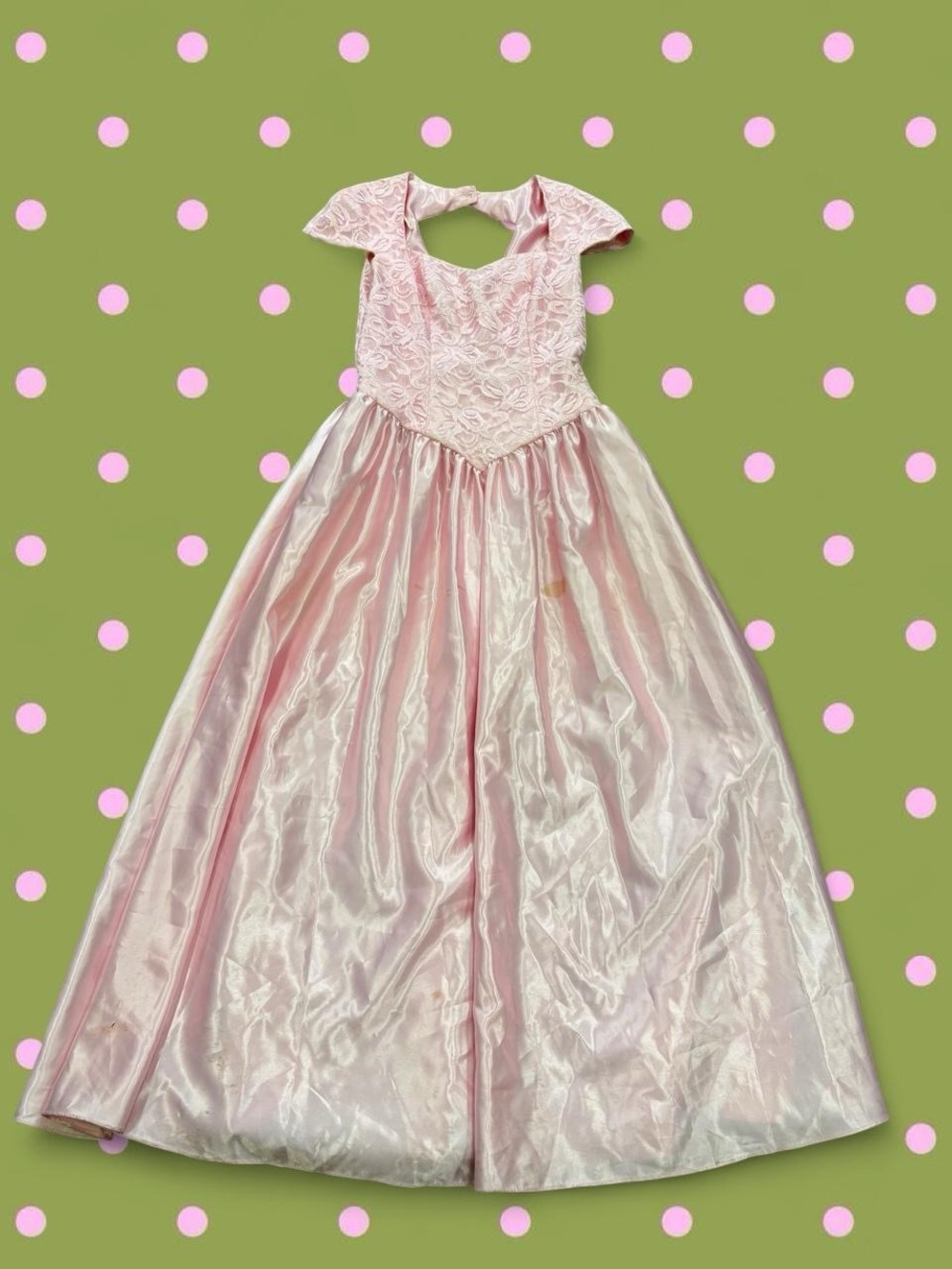 Alfred Angelo Pink Satin Prom Dress